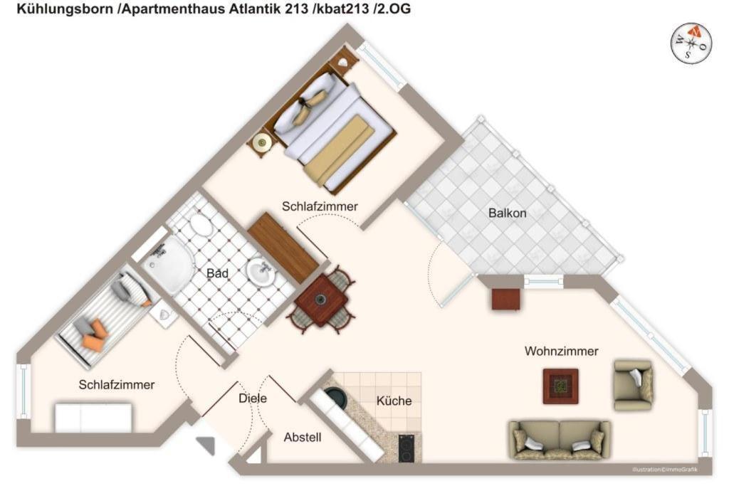 Apartmenthaus Atlantik Apartmenthaus Atlantik 213 Ostseebad Kühlungsborn المظهر الخارجي الصورة